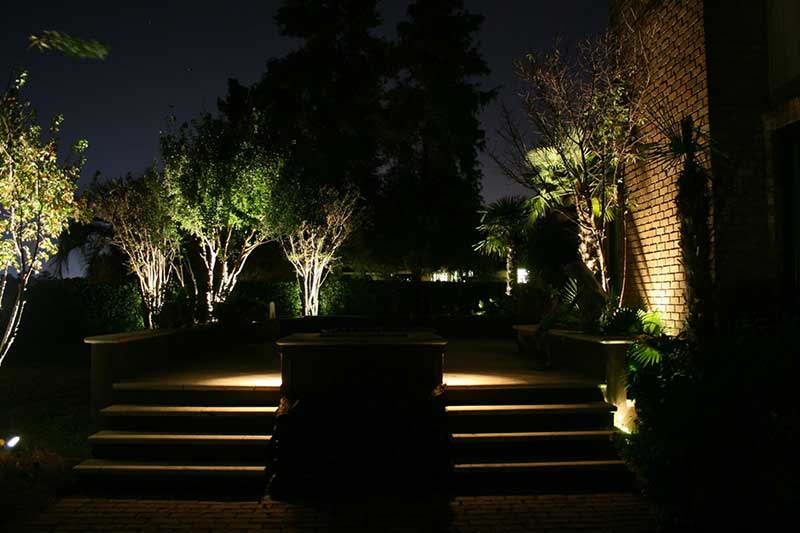 Affordable Irrigation Commercial Pathway at Night Photo 8